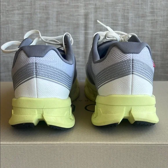 On Running Gray and Lime Sneakers - Picture 4 of 10